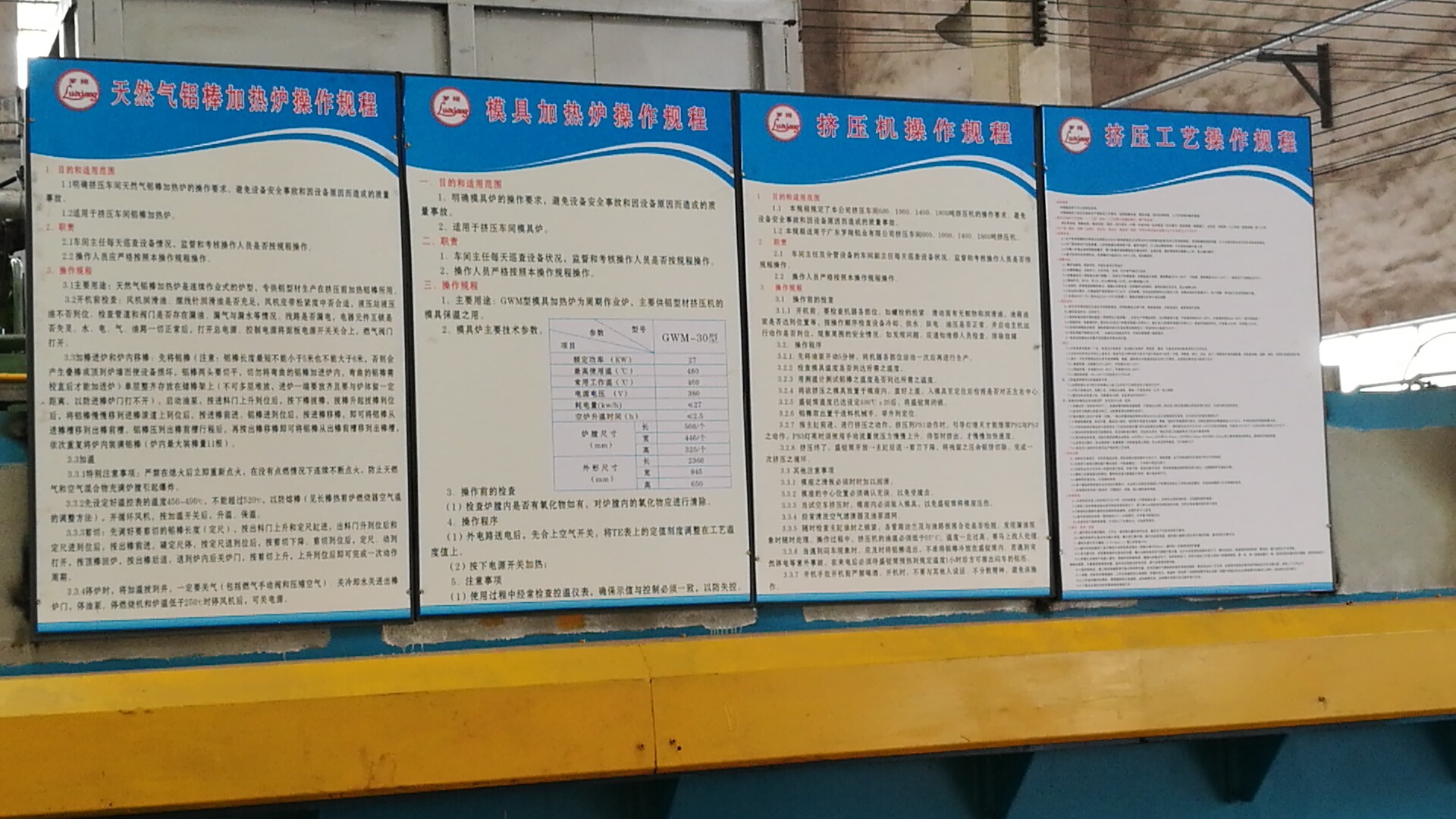 羅翔鋁業有限公生產工藝和規程