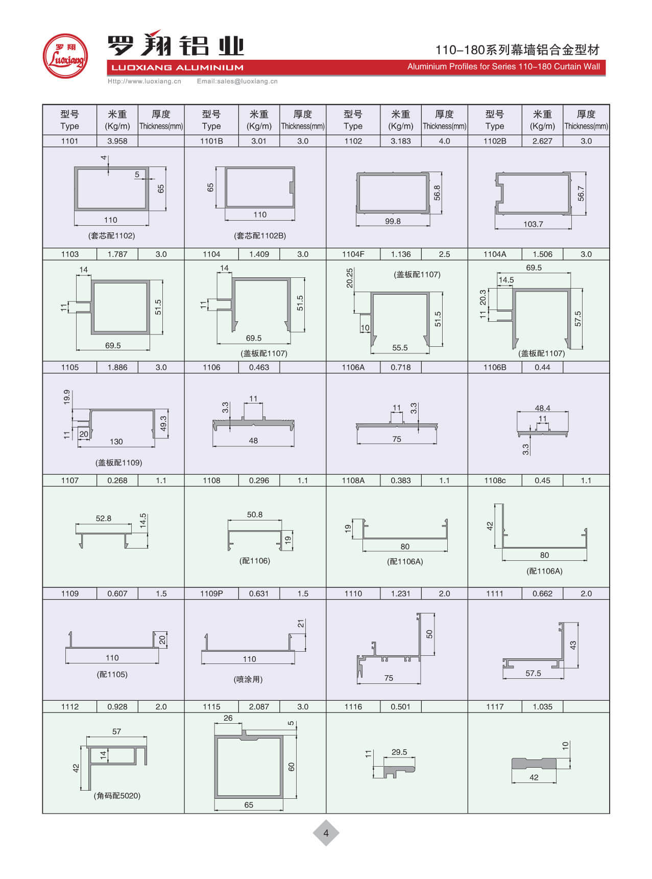 110-180系列常規幕墻